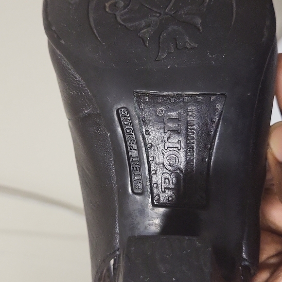 Born Crown SARASOTA Kiltie Slingback Heels Black Size 7 👡 - Picture 7 of 13